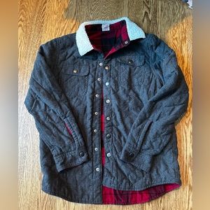 Like new! Cat & Jack quilted jacket with plaid lining. Size Large 14/16